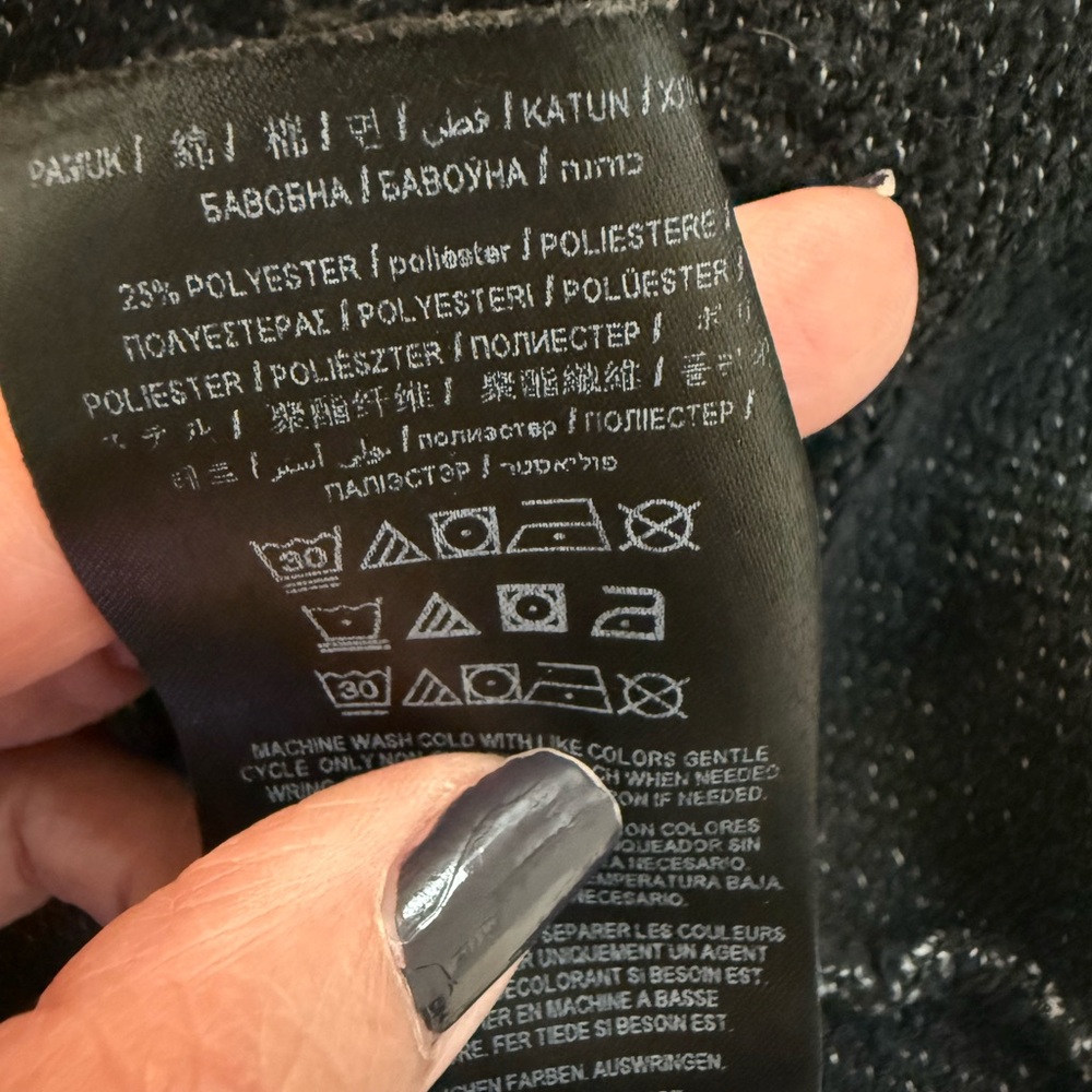 Guess Charcoal Open-Front Cardigan - Picture 3 of 9